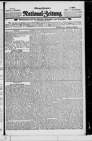 National-Zeitung vom 03.11.1889