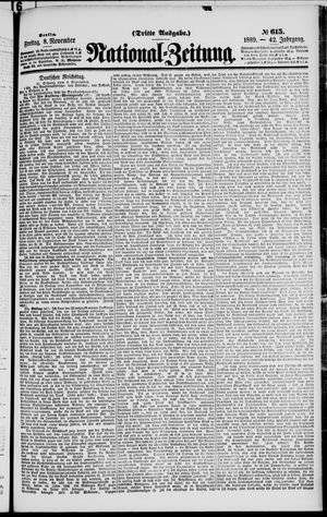 Nationalzeitung vom 08.11.1889