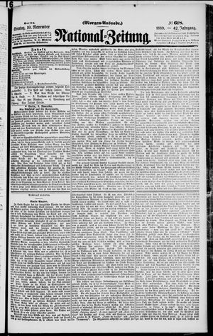 National-Zeitung vom 10.11.1889