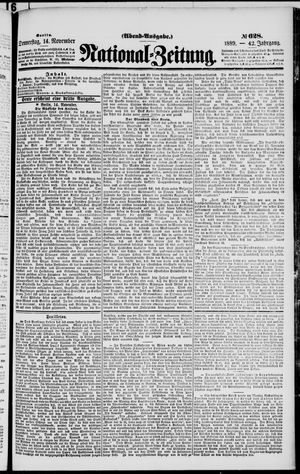 National-Zeitung vom 14.11.1889