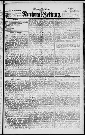 National-Zeitung vom 16.11.1889
