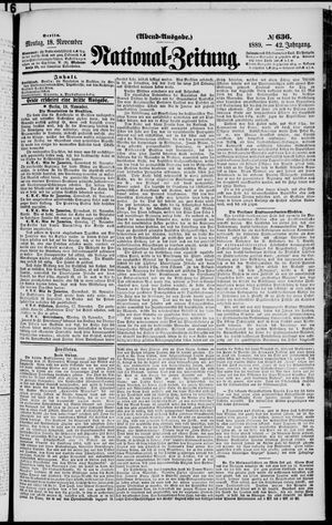 National-Zeitung vom 18.11.1889