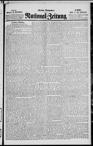 National-Zeitung vom 18.11.1889