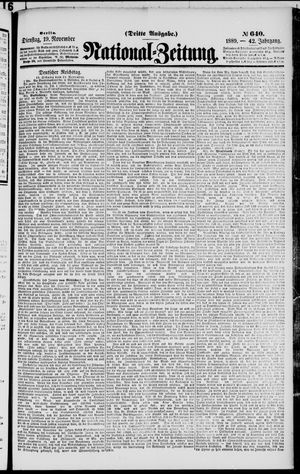 National-Zeitung vom 19.11.1889