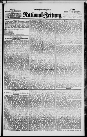 National-Zeitung vom 20.11.1889