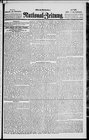 National-Zeitung vom 20.11.1889