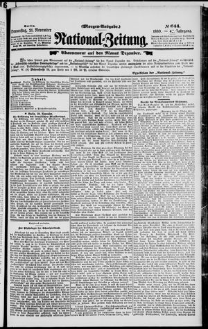 National-Zeitung vom 21.11.1889