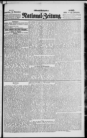 National-Zeitung vom 21.11.1889