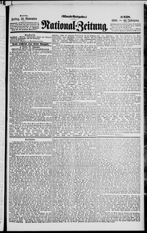 National-Zeitung vom 22.11.1889