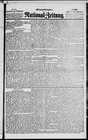 National-Zeitung vom 23.11.1889