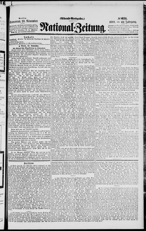 National-Zeitung vom 23.11.1889