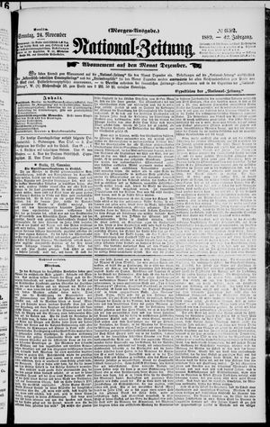National-Zeitung vom 24.11.1889