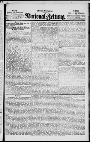 National-Zeitung vom 25.11.1889