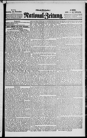 National-Zeitung vom 26.11.1889
