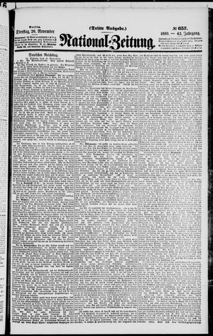 National-Zeitung vom 26.11.1889