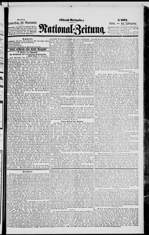 National-Zeitung on Nov 28, 1889