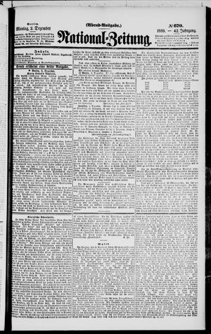 National-Zeitung vom 02.12.1889