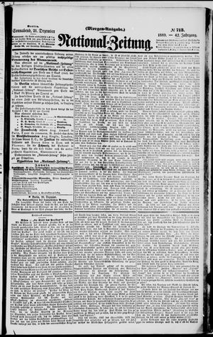 National-Zeitung vom 21.12.1889