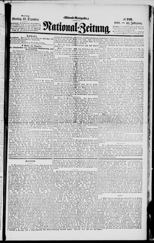 National-Zeitung vom 23.12.1889