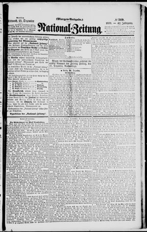 National-Zeitung vom 25.12.1889