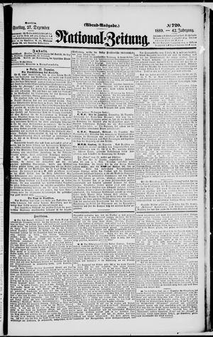 National-Zeitung vom 27.12.1889