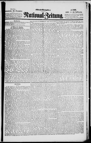 National-Zeitung vom 28.12.1889