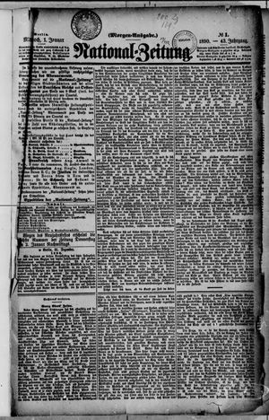 Nationalzeitung vom 01.01.1890