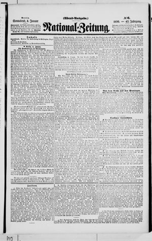 Nationalzeitung vom 04.01.1890