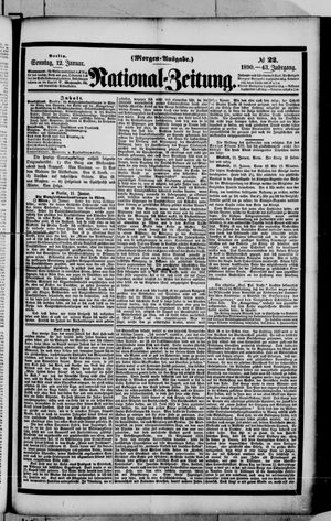 Nationalzeitung on Jan 12, 1890