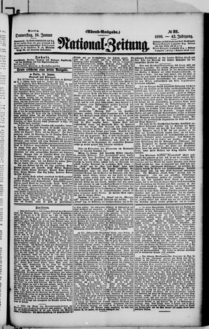 Nationalzeitung on Jan 16, 1890