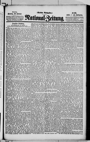 Nationalzeitung vom 20.01.1890