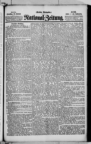 Nationalzeitung on Jan 21, 1890
