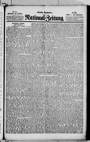 Nationalzeitung on Jan 22, 1890