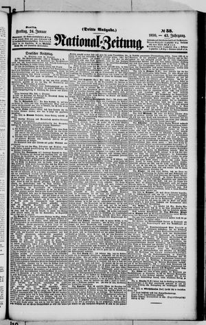 Nationalzeitung vom 24.01.1890