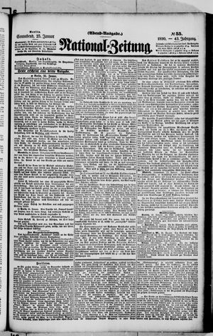 Nationalzeitung on Jan 25, 1890