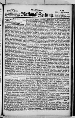 Nationalzeitung on Jan 31, 1890