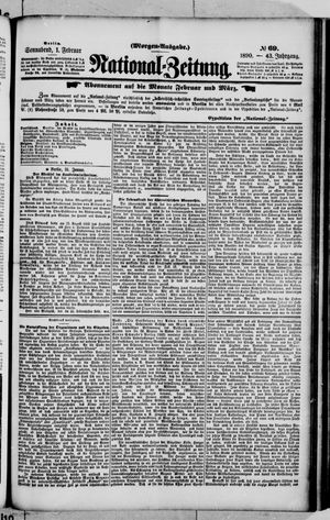 Nationalzeitung vom 01.02.1890