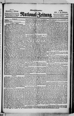 Nationalzeitung vom 01.02.1890
