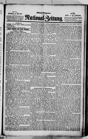 Nationalzeitung vom 04.02.1890