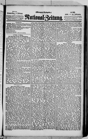 Nationalzeitung vom 06.02.1890