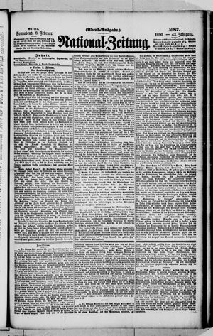 Nationalzeitung vom 08.02.1890