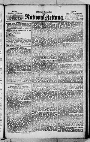 Nationalzeitung vom 09.02.1890