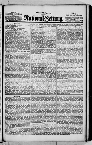 Nationalzeitung on Feb 13, 1890