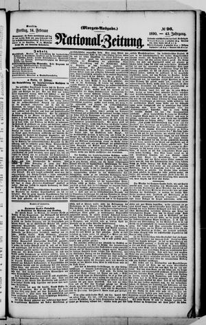 Nationalzeitung vom 14.02.1890