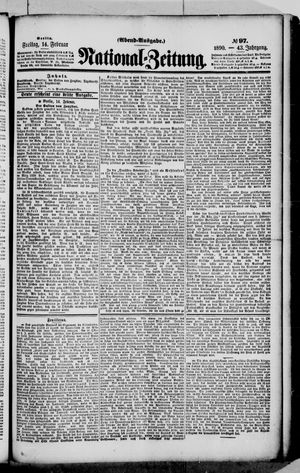 Nationalzeitung on Feb 14, 1890