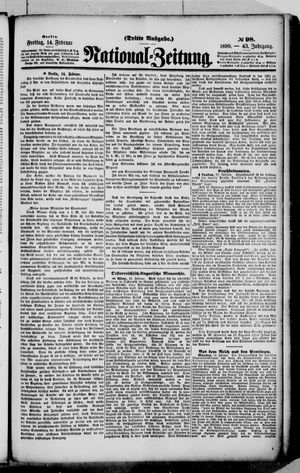 Nationalzeitung vom 14.02.1890