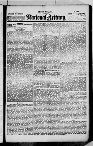 Nationalzeitung vom 17.02.1890