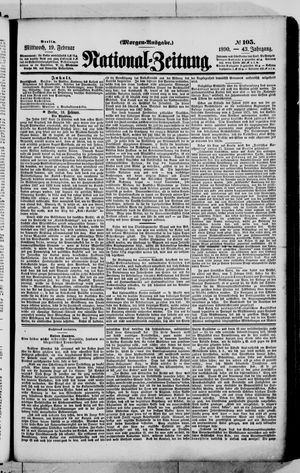 Nationalzeitung vom 19.02.1890
