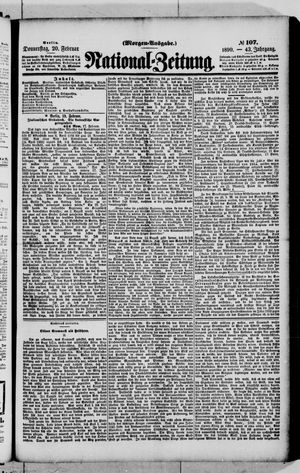 Nationalzeitung on Feb 20, 1890