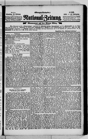 Nationalzeitung vom 23.02.1890